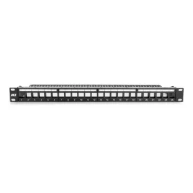 ACT 24-port Patch Panel 1U Black