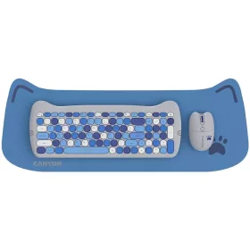   Canyon CNS-HSETW6BL-HU Wireless Keyboard Combo Kitty Edition Blue HU