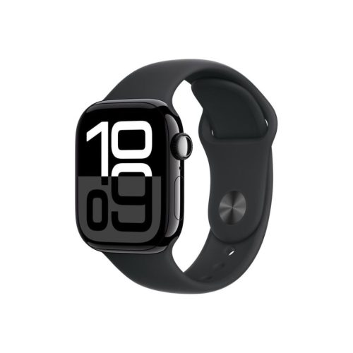 Apple Watch S10 GPS 42mm Jet Black Alu Case with Black Sport Band M/L