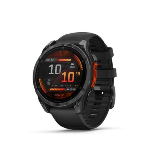 Garmin fenix 8 Slate Gray with Black Silicone Band