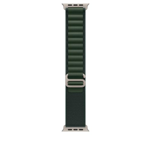 Apple Watch 49mm Loop Dark Green-Natural Titanium Medium