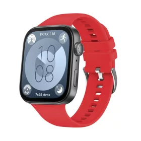   FIXED Sporty szilikon szíj Huawei Watch FIT 3 okosórákhoz, piros