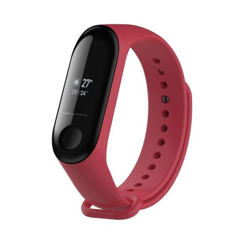 FIXED Sporty szilikon szíj Xiaomi Mi Band 3/4 okosórákhoz, rózsaszín