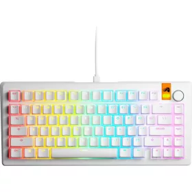   Glorious GMMK 3 HE 75% Prebuilt RGB Mechanical Gaming Keyboard White UK