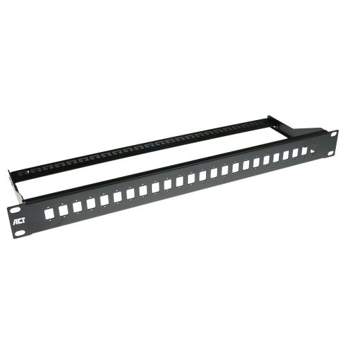 ACT 24-port Patch Panel 1U Black