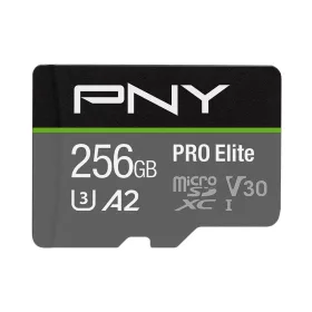   PNY 256GB microSDXC Pro Elite Class 10 U3 V30 A2 + adapterrel