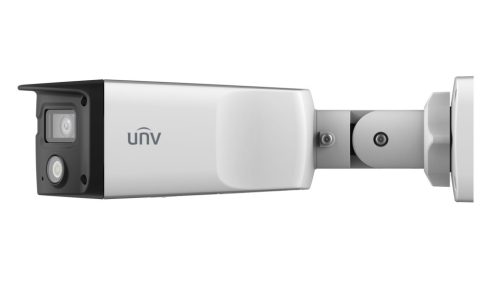 Uniview Prime-III 8MP (3840x1080) 180°-os széles látószögű ColorHunter csőkamera, 2x4mm fix objektívvel, dual mikrofonnal és hangszóróval