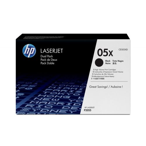 HP CE505XD (05X) 2-pack Black toner