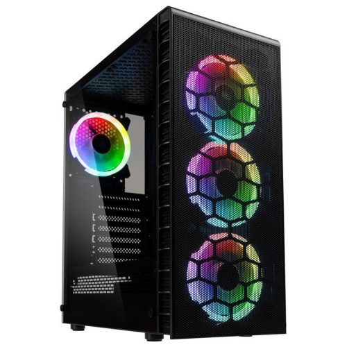 Kolink Observatory Lite Mesh RGB Tempered Glass Black