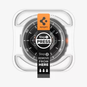   Spigen Glass tR EZ Fit for Galaxy Watch 8 Classic (46mm) 2 Pack