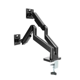  Gembird Desk mounted adjustable double monitor arm 17"-32" Black