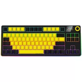   LORGAR KBP70TKLW Wireless Bluetooth Mechanical Gaming Keyboard Black/Yellow US