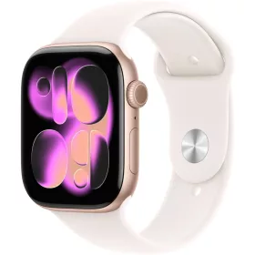   Apple Watch S11 GPS 46mm Rose Gold Aluminium Case with Light Blush Sport Band M/L