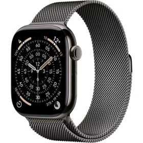   Apple Watch S11 Cellular 46mm Slate Titanium Case with Slate Milanese Loop S/M