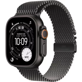   Apple Watch Ultra 3 Cellular 49mm Black Titanium Case with Black Titanium Milanese Loop Small