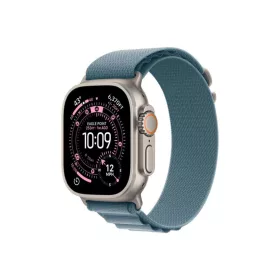   Apple Watch Ultra 3 Cellular 49mm Natural Titanium Case with Light Blue Alpine Loop Medium