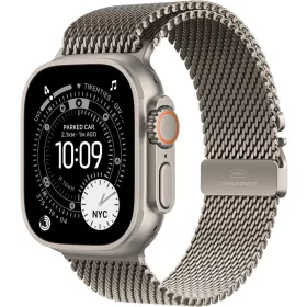   Apple Watch Ultra 3 Cellular 49mm Natural Titanium Case with Natural Titanium Milanese Loop Large
