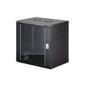   Digitus DN-19 12-U-EC-SW Falra szerelhető Rackszekrény Black