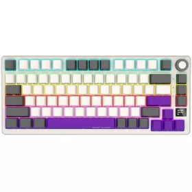   LORGAR KBP7075W Gaming Wireless Bluetooth Mechanical Keyboard Beige US