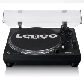   Lenco L-3818BK Direct drive Record Player with USB/PC Encoding Black