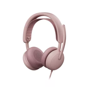   Logitech Zone Wired 2 for Business Teams version Headset Rose