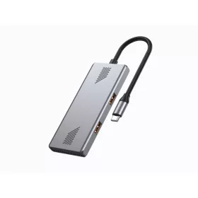 Gembird 4-portos USB3.2 HUB Silver