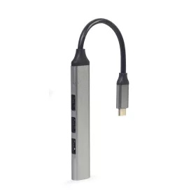 Gembird UHB-CM-U3P1U2P3-03 4-portos USB2.0 HUB Grey