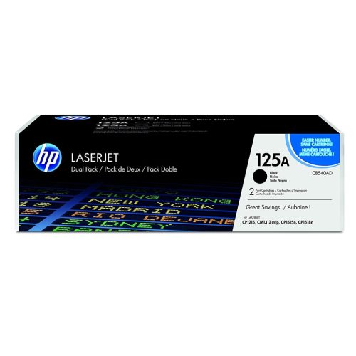 HP CB540AD (125A) 2-pack Black toner