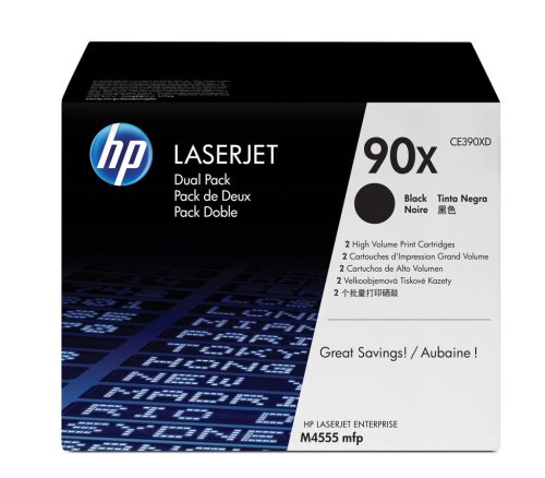 HP CE390XD (90X) 2-pack Black toner