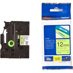   Brother TZE-C31 laminált P-touch szalag (12mm) Black on Yellow - 8m