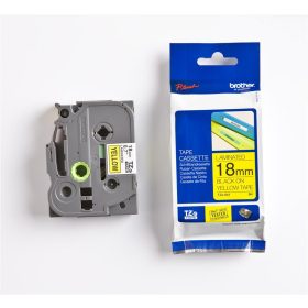   Brother TZE-641 laminált P-touch szalag (18mm) Black on Yellow - 8m
