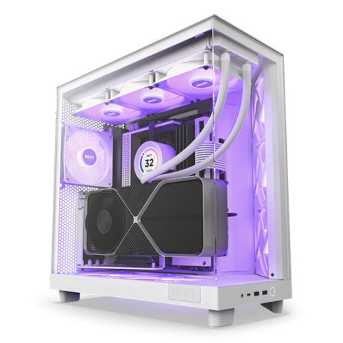 HÁZ NZXT Midi - H6 Flow RGB - Matt fehér - CC-H61FW-R1