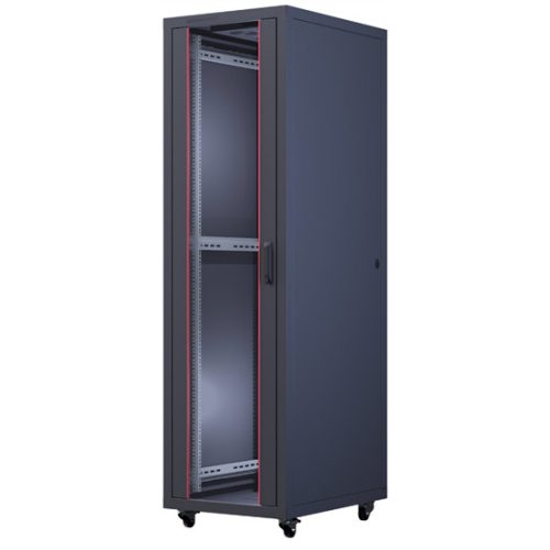 FORMRACK 16U Cosmoline 600x800 19" szabadon álló rack szekrény - RAL9005 fekete