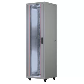  FORMRACK 26U Cosmoline 600x600 19" szabadon álló rack szekrény - RAL7035 szürke
