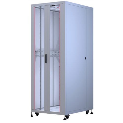 FORMRACK 26U Cosmoline 800x1000 19" szabadon álló rack szekrény - RAL7035 szürke