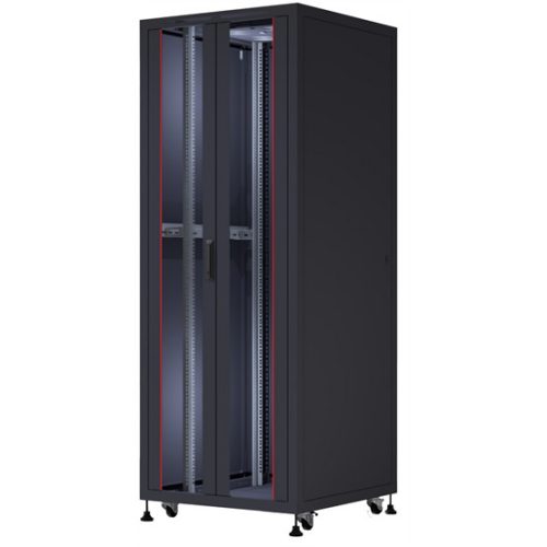 FORMRACK 32U Cosmoline 800x800 19" szabadon álló rack szekrény - RAL9005 fekete