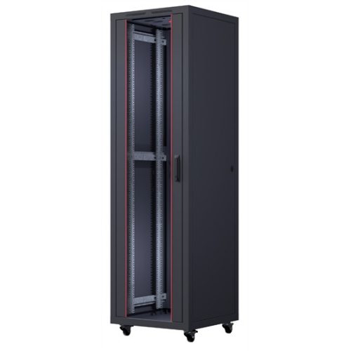 FORMRACK 42U Cosmoline 600x600 19" szabadon álló rack szekrény - RAL9005 fekete