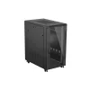 Lanberg 19" szabadon álló rack szekrény 22U/600X1000 üvegajtó, lapraszerelt, fekete