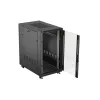 Lanberg 19" szabadon álló rack szekrény 22U/600X1000 üvegajtó, lapraszerelt, fekete