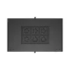 Lanberg 19" szabadon álló rack szekrény 22U/600X1000 üvegajtó, lapraszerelt, fekete