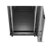 Lanberg 19" szabadon álló rack szekrény 22U/600X1000 üvegajtó, lapraszerelt, fekete