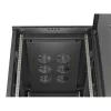 Lanberg 19" szabadon álló rack szekrény 22U/600X1000, perforált ajtó, lapraszerelt, fekete