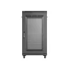 Lanberg 19" szabadon álló rack szekrény 22U/600X1000, perforált ajtó, lapraszerelt, fekete