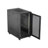 Lanberg 19" szabadon álló rack szekrény 22U/600X1000, perforált ajtó, lapraszerelt, fekete