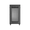 Lanberg 19" szabadon álló rack szekrény 22U/600X1000, perforált ajtó, lapraszerelt, fekete