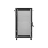 Lanberg 19" szabadon álló rack szekrény 22U/600X1000, perforált ajtó, lapraszerelt, fekete