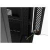 Lanberg 19" szabadon álló rack szekrény 32U/600X1000 üvegajtó, lapraszerelt, LCD kijelző, fekete