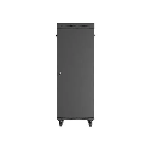 Lanberg 19" szabadon álló rack szekrény 32U/600X1000 üvegajtó, lapraszerelt, LCD kijelző, fekete