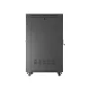 Lanberg 19" szabadon álló rack szekrény 32U/600X1000 üvegajtó, lapraszerelt, LCD kijelző, fekete