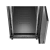 Lanberg 19" szabadon álló rack szekrény 22U/600X1200 perforált ajtó, lapraszerelt, fekete